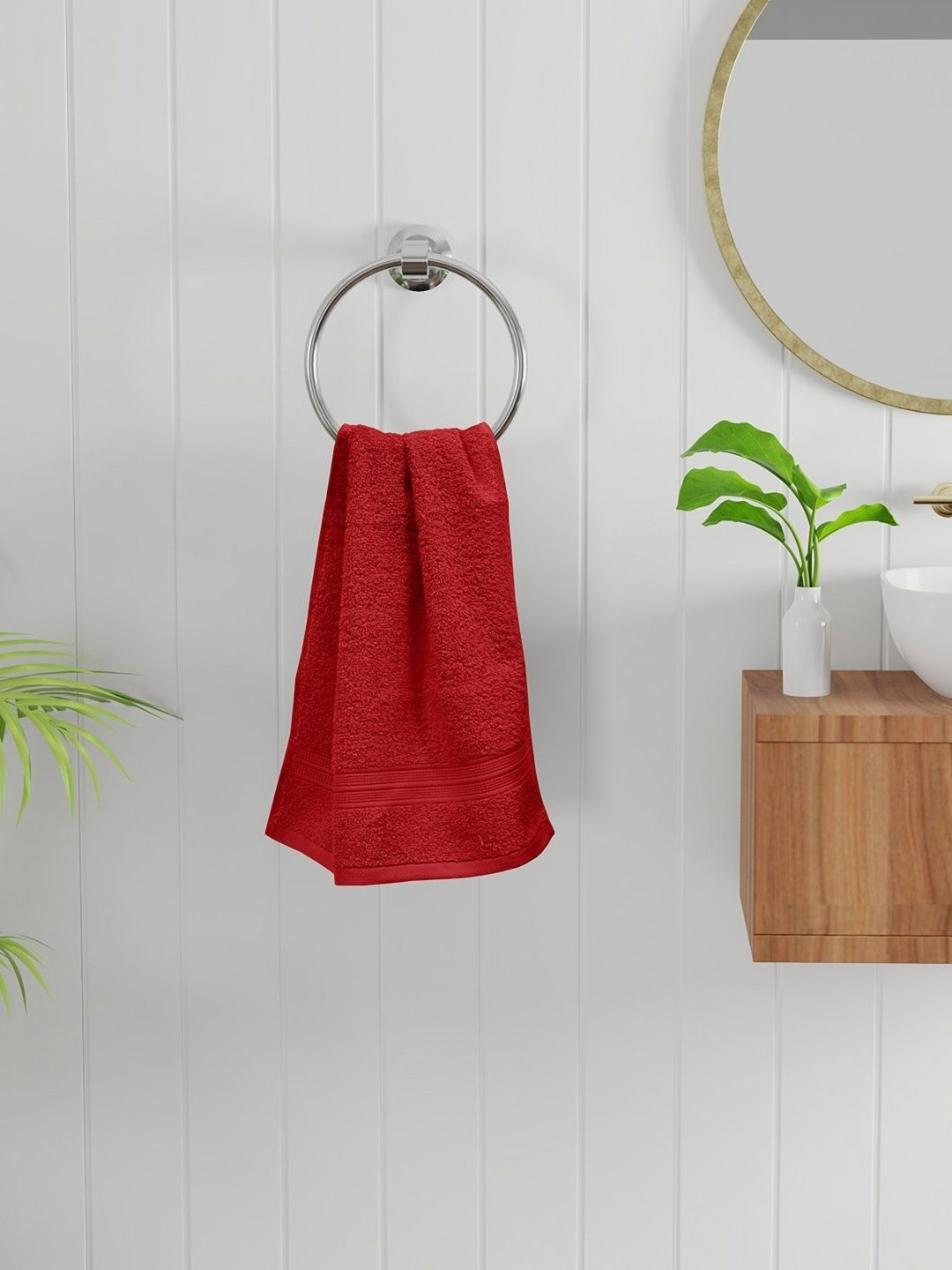 Bichauna Pack Of 2 525 GSM Pure Cotton Hand Towels