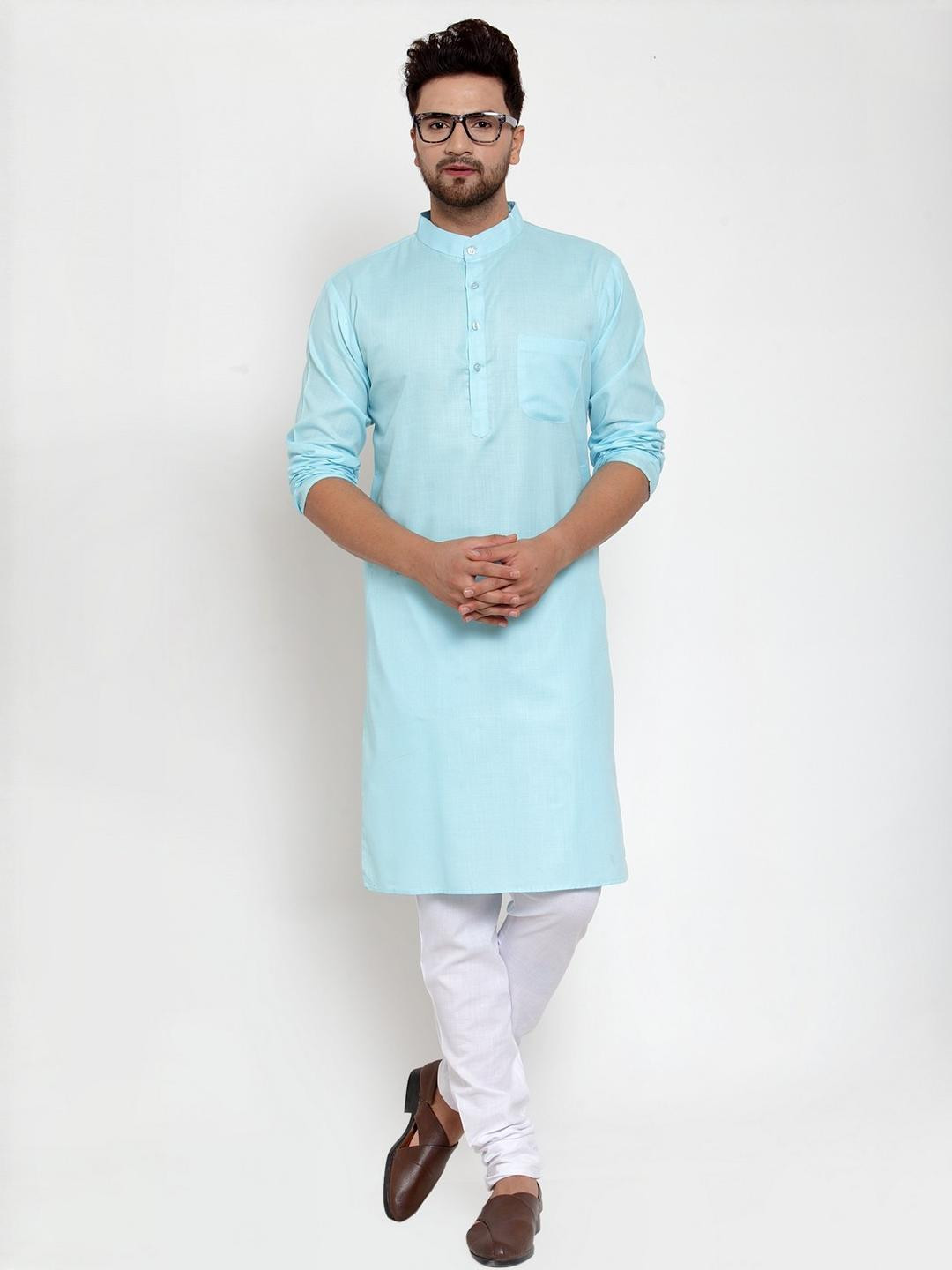 B BEN Men Blue Kurta Sets