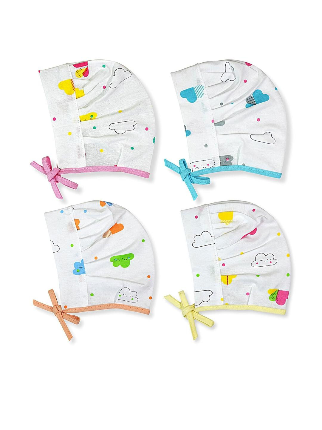 KIDSKA Kids Pack of 4 Printed Cap