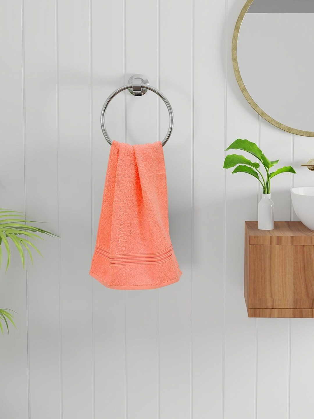 Bichauna Pack Of 2 400 GSM Pure Cotton Hand Towels