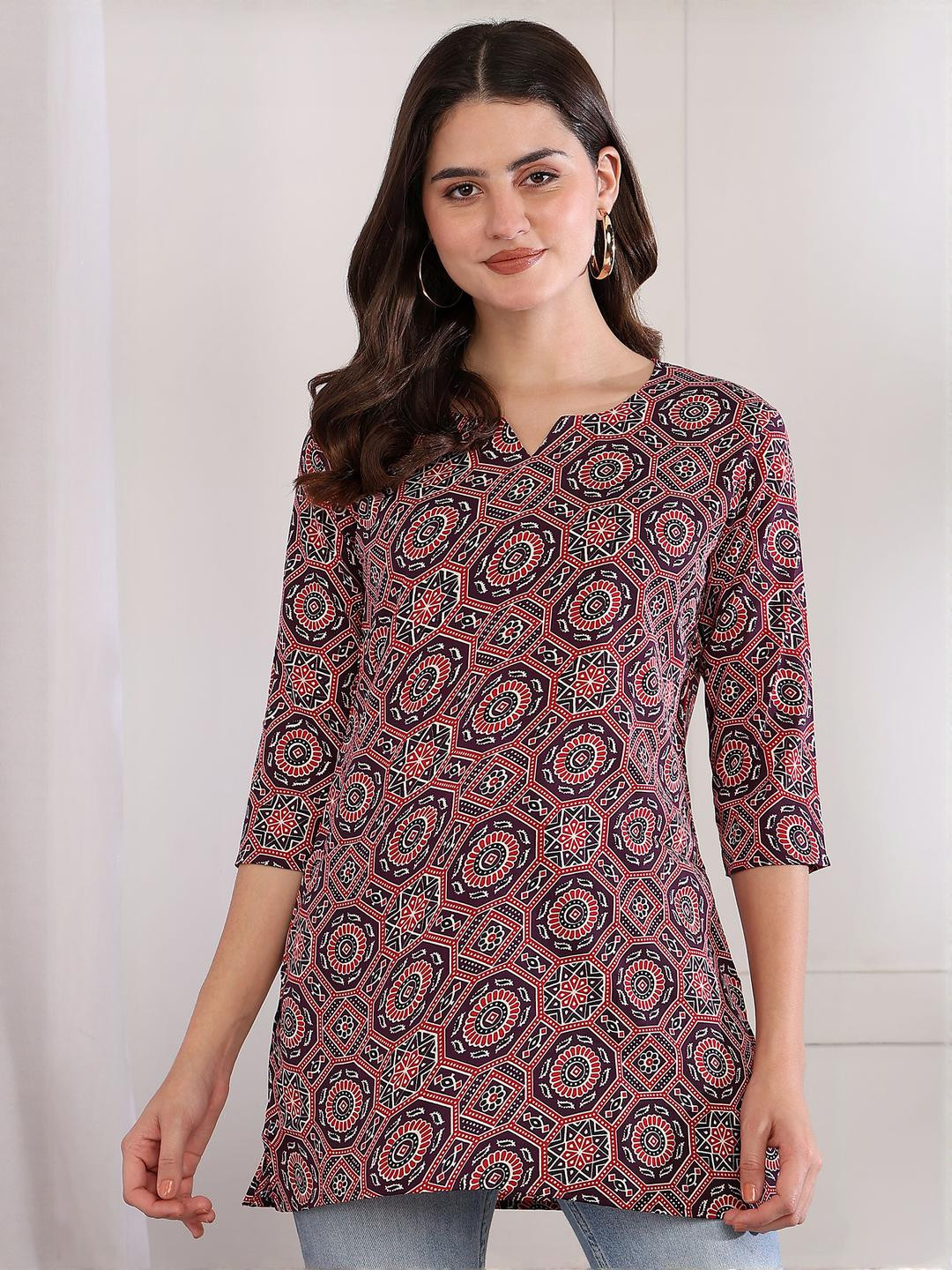 Women Printed Regular Straight Kurti Pack Of-1