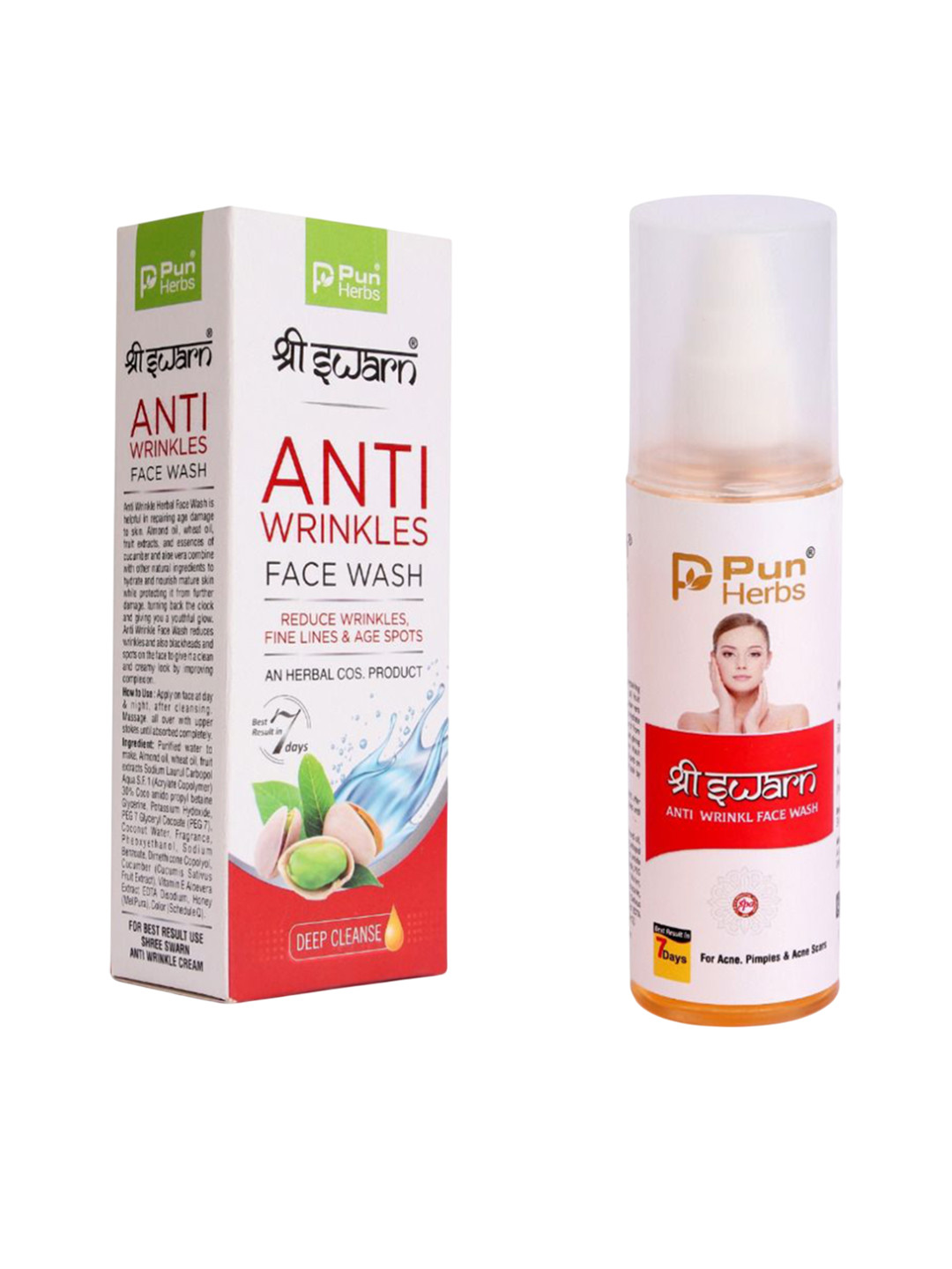Punherbs Anti Wrinkle Face Wash- 100 ml