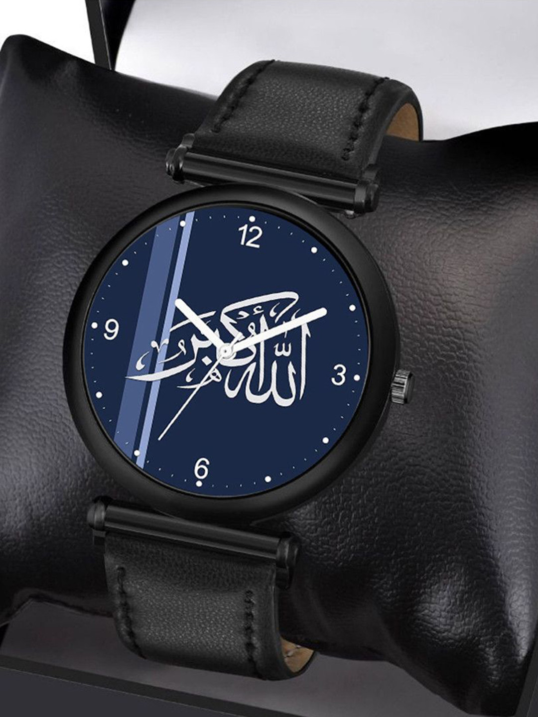 Gopal Shopcart Unisex Leather Bracelet Style Analogue Watch C34BLK Islamic NUM06 Chikani L