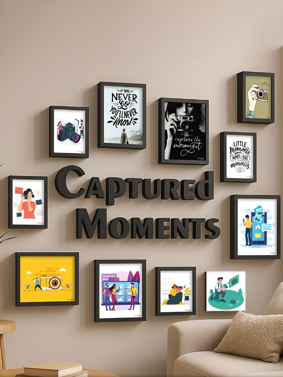 RANDOM Set Of 10 Captured Moments Wall Frame Set