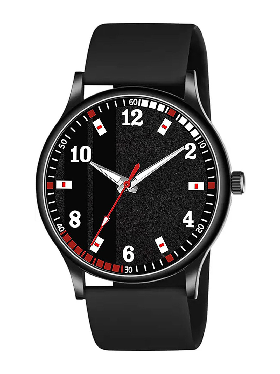 Gopal Shopcart Unisex Wrap Around Straps Analogue Watch SlimBLK BLKPata 804BLK