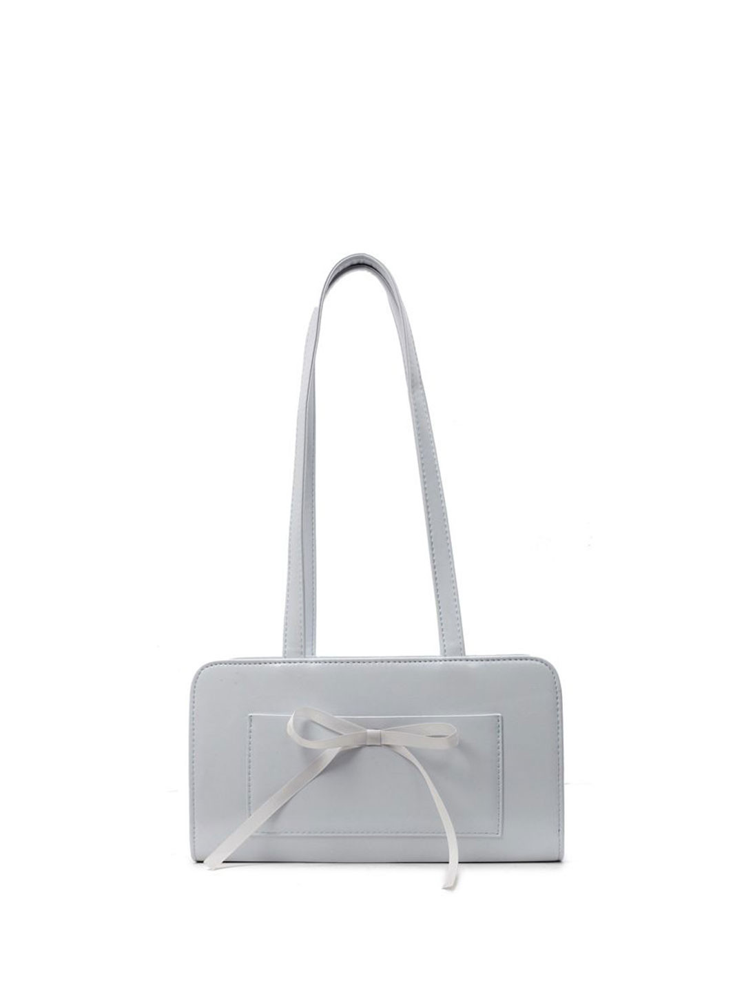 StyleCast x Revolte Structured Two Handles Shoulder Bag With Bow