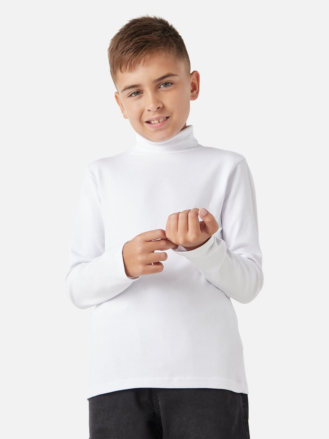 Juniors by Babyshop Boys Turtle Neck Long Sleeves Cotton T-shirt