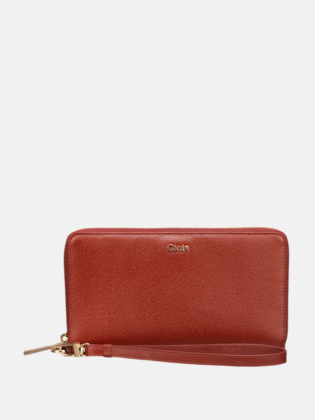 GIOIA Women Marron Leather Bello Travel Wallet with RFID