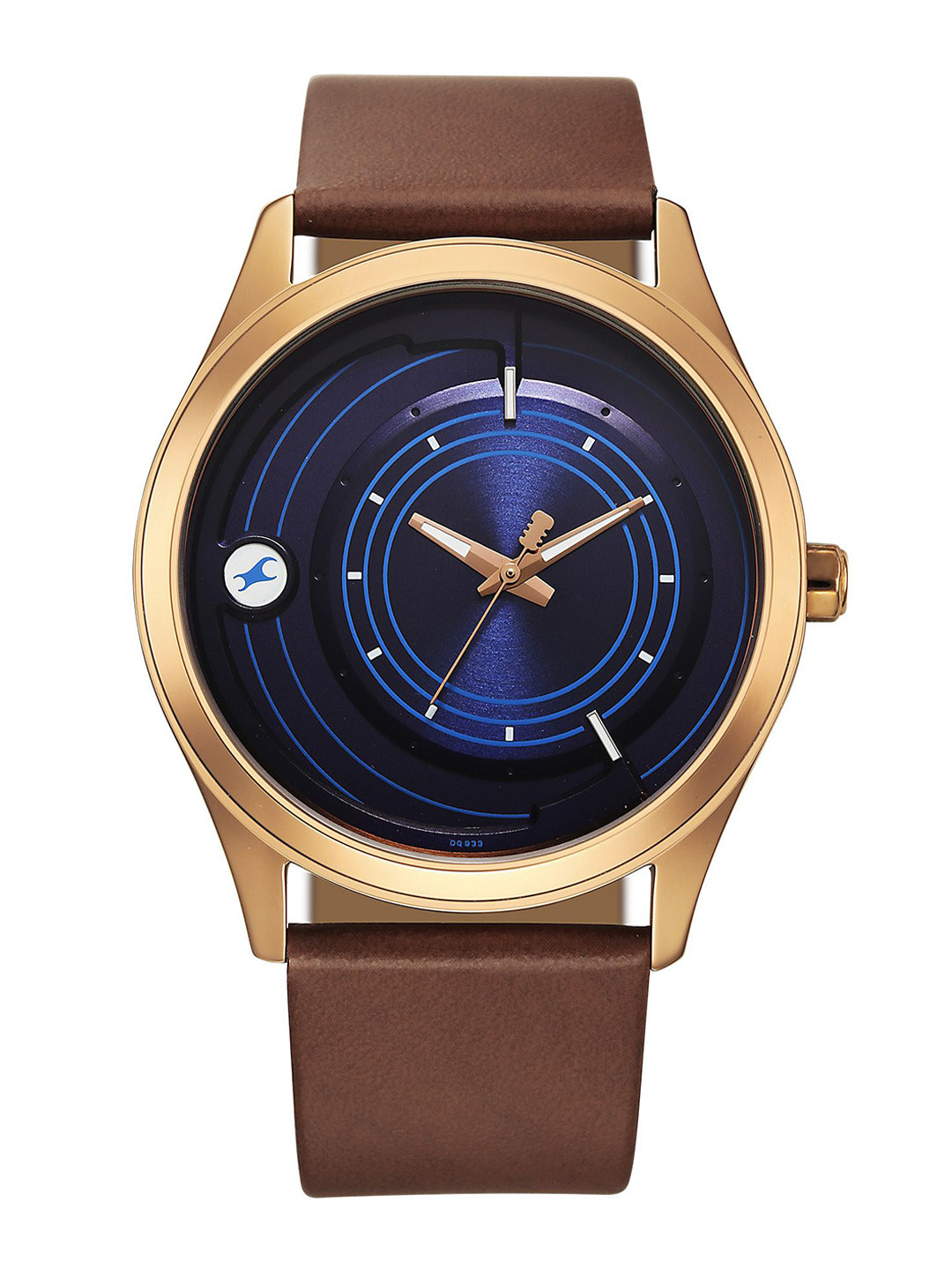 Fastrack Groove Men Leather Straps Quartz Analogue Running Watch 3317QL01