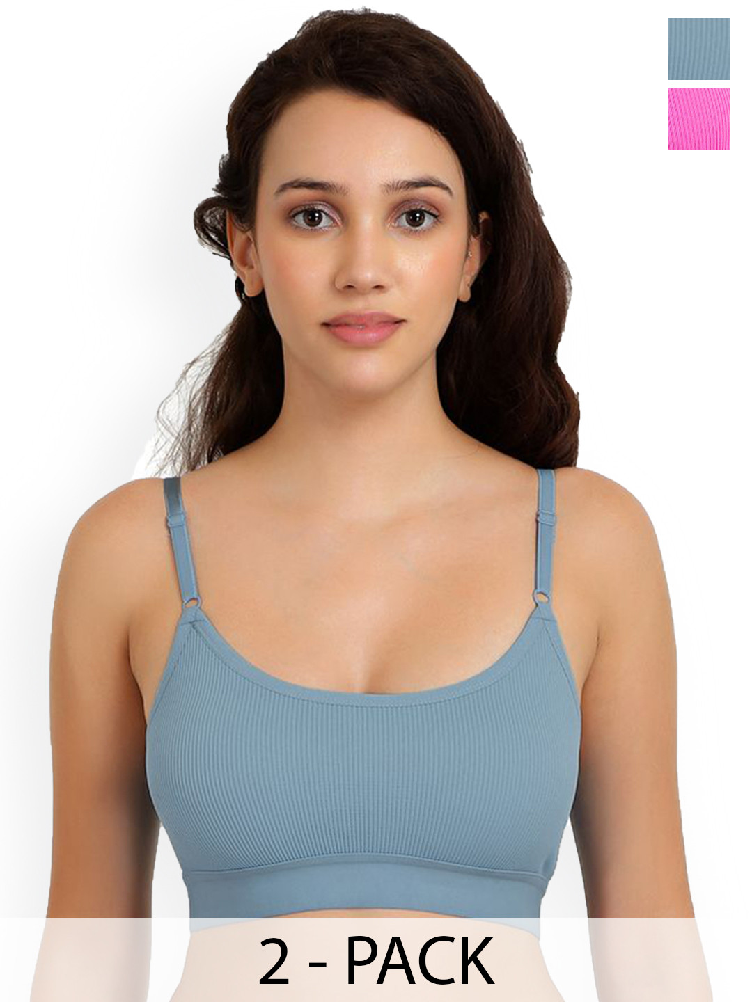 Samvar Pack Of 2 Non Padded Lingerie Sets B_Goma Set_B,P