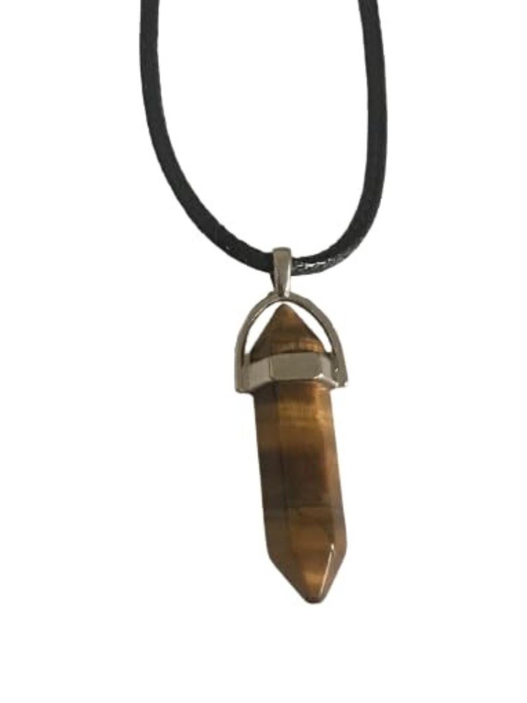 VIBESLE Tiger Eye Geometric Pendant