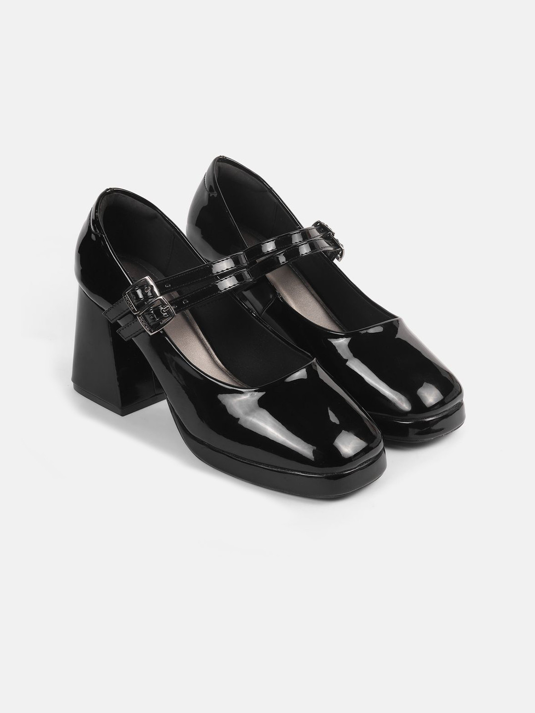 Mochi Women Block Heels Mary Janes