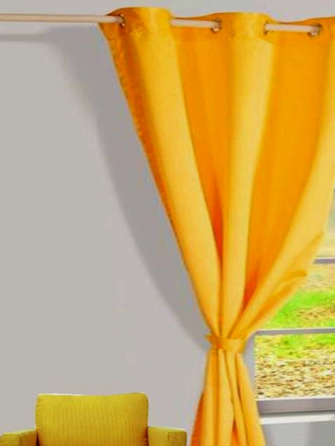 BELLA TRUE Yellow Long Door Curtain