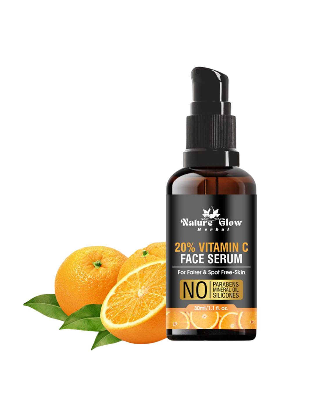 Nature Glow Herbal 20% Vitamin C Face Serum - 30 ml