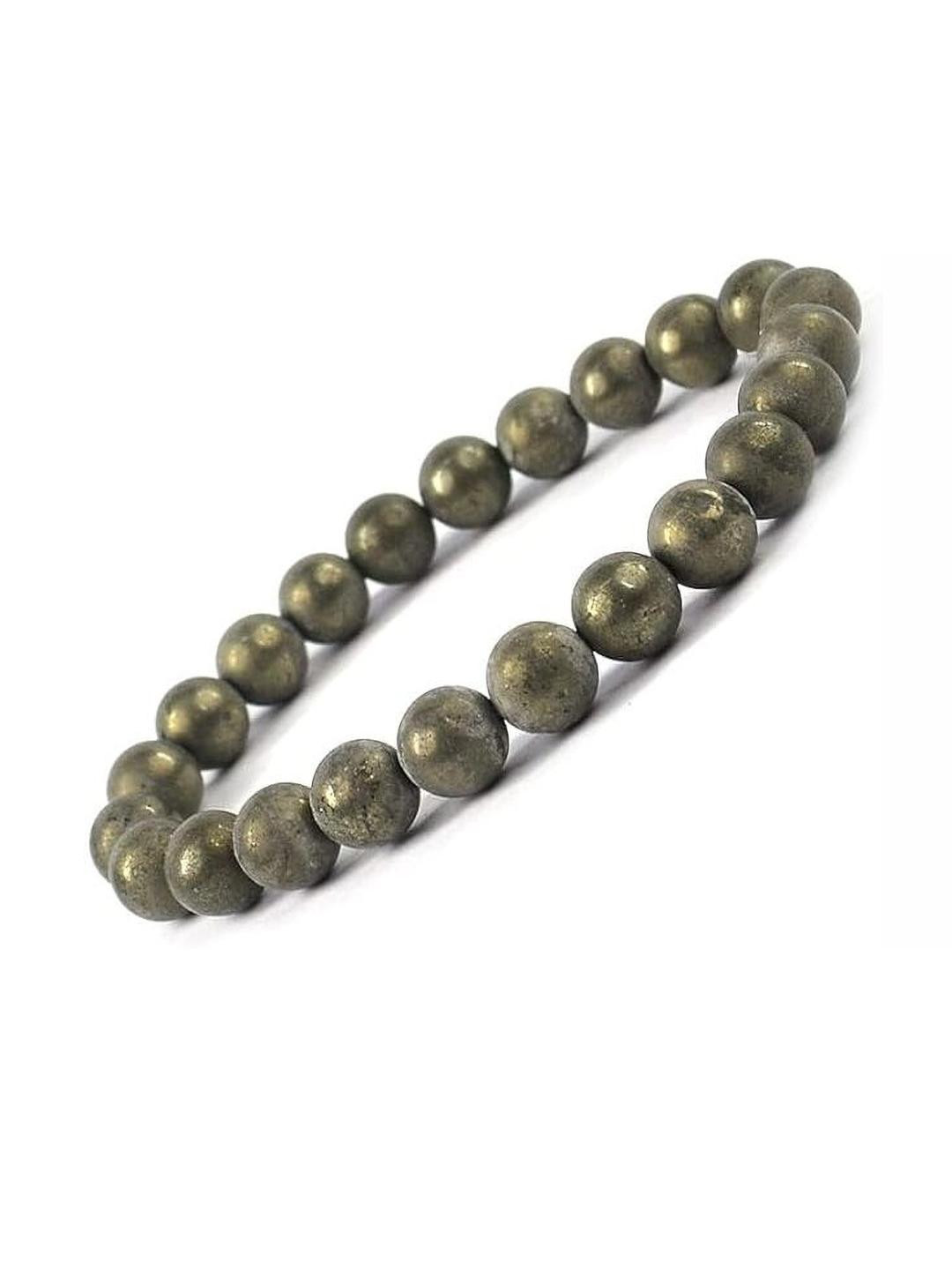 VIBESLE Grey Slip-on Beaded Bracelet