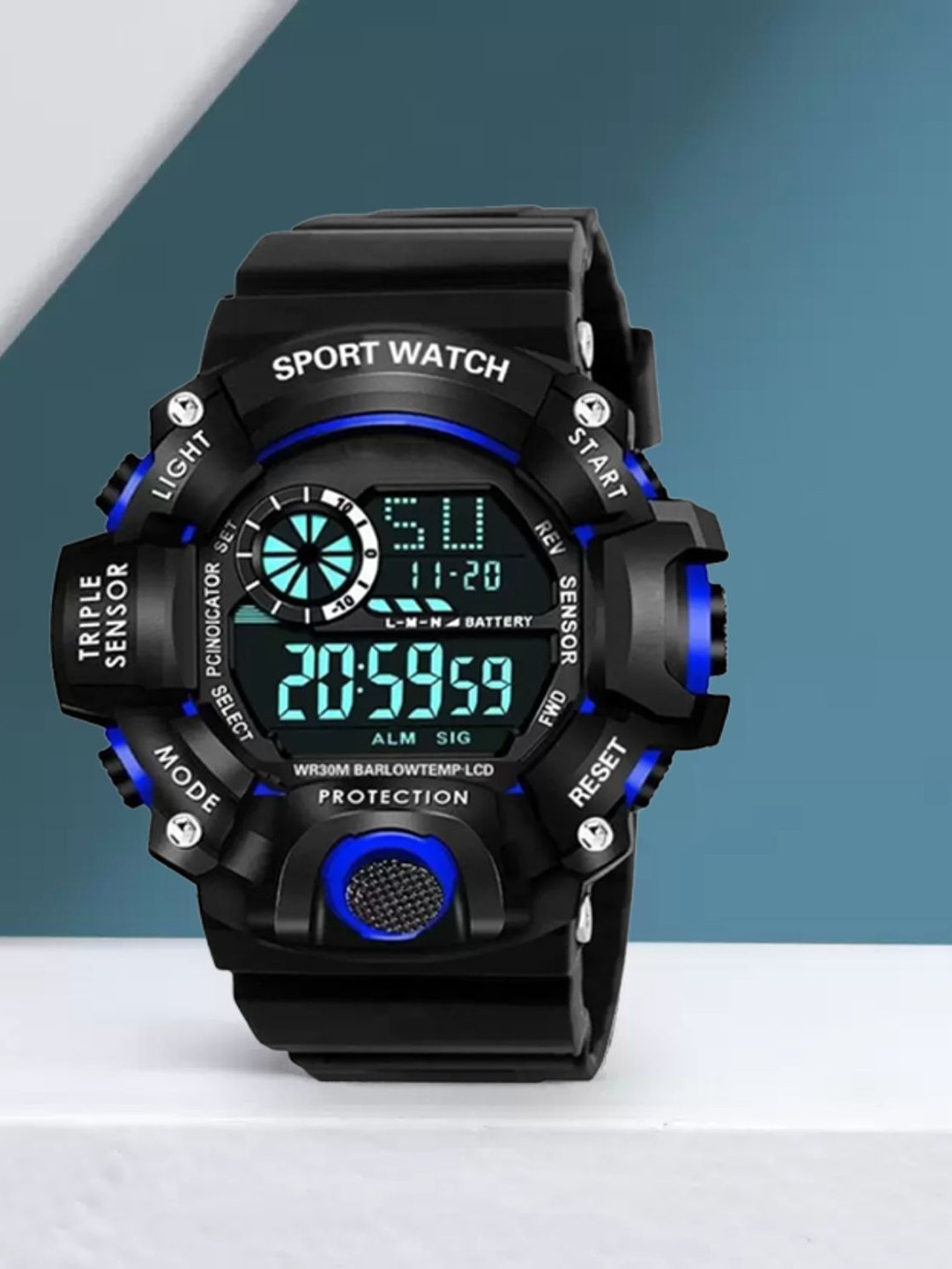 SELLORIA Men Solid Round Tang Regular Digital Watch