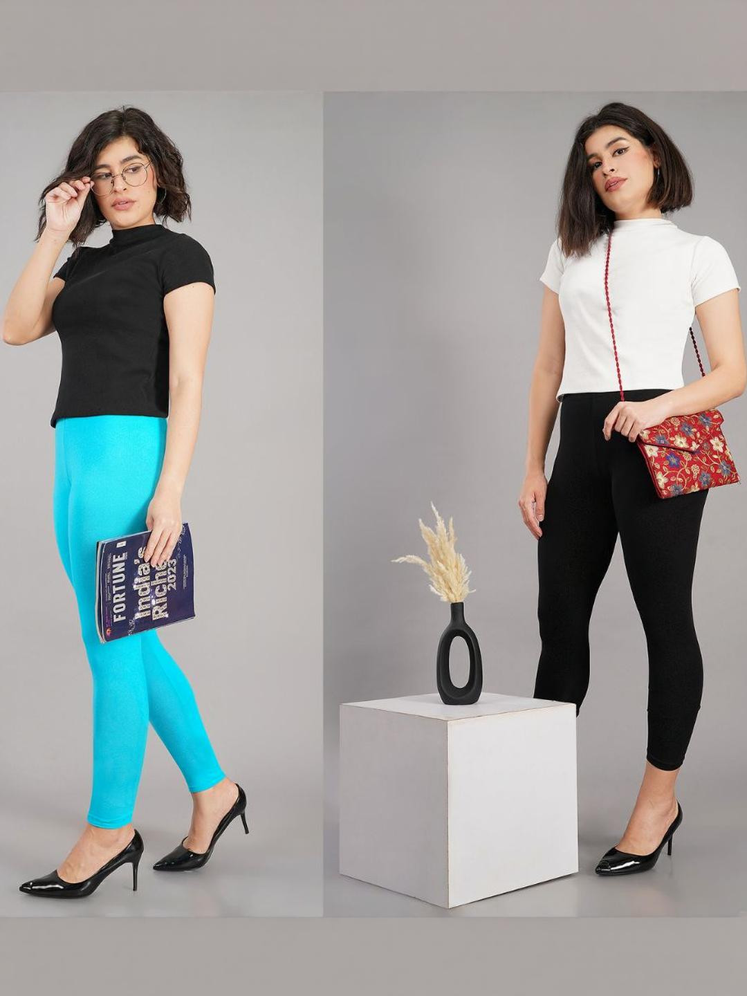 Pack of 2 Shsuvia Ankle Length Leggings for women