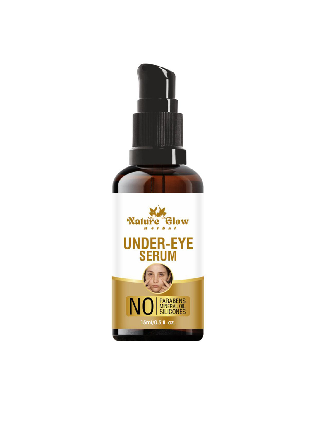 Nature Glow Herbal Under Eye Face Serum - 15 ml