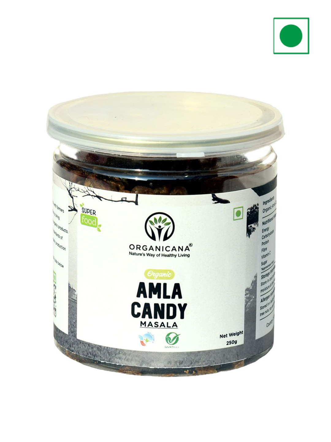 Organicana Organic Masala Amla Candy - 250 g