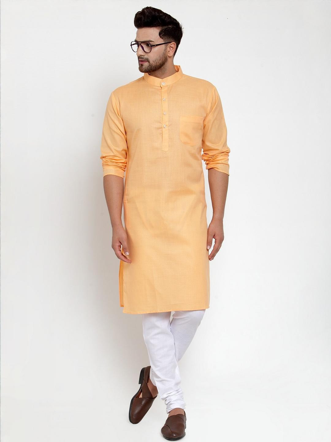 B BEN Men Beige Kurta Sets