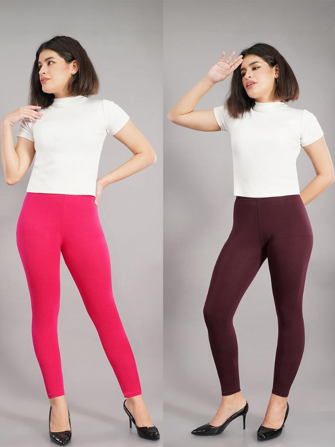 Pack of 2 Shsuvia Ankle Length Leggings for women