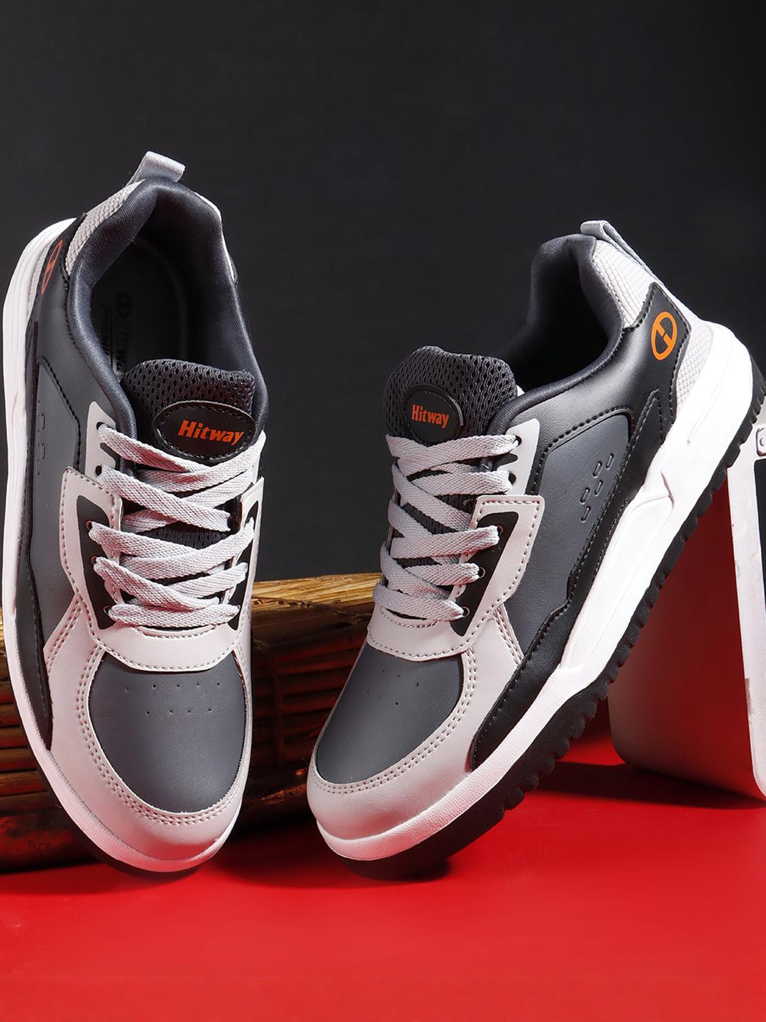 HITWAY Men Grey Casual Shoes