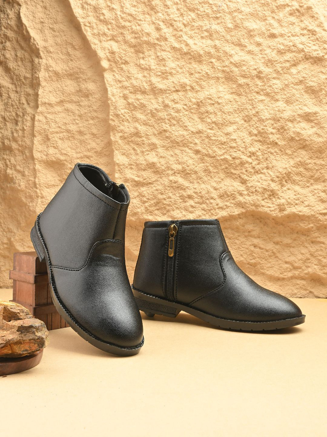 STEFENS Boys Block Heel Casual Boots