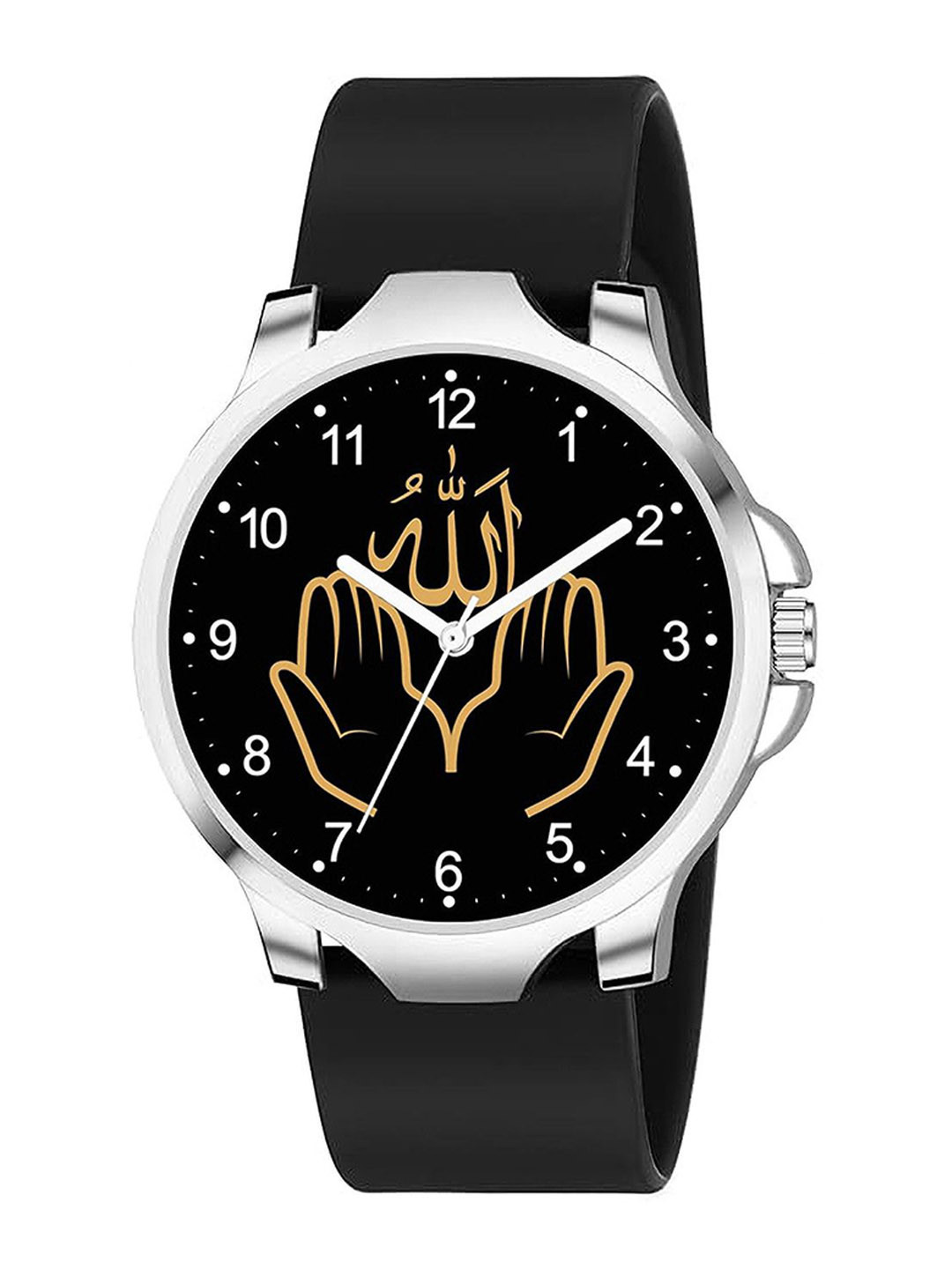 Gopal Shopcart Unisex Islamic Printed Analogue Watch 3KANSLV Islamic NUM03 BLK 801