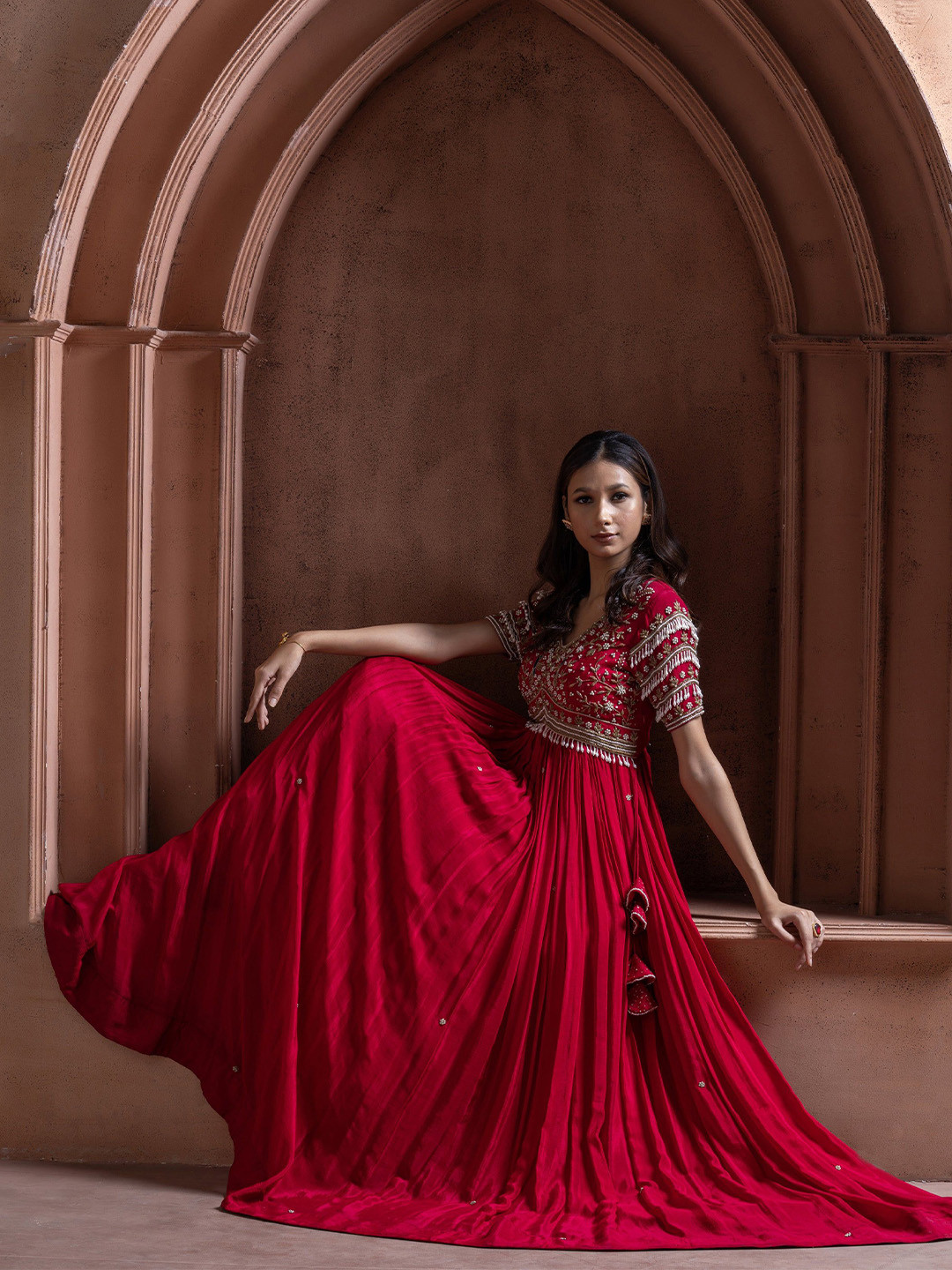 GloballyRonakRBafna Women Chiffon Maxi Dress