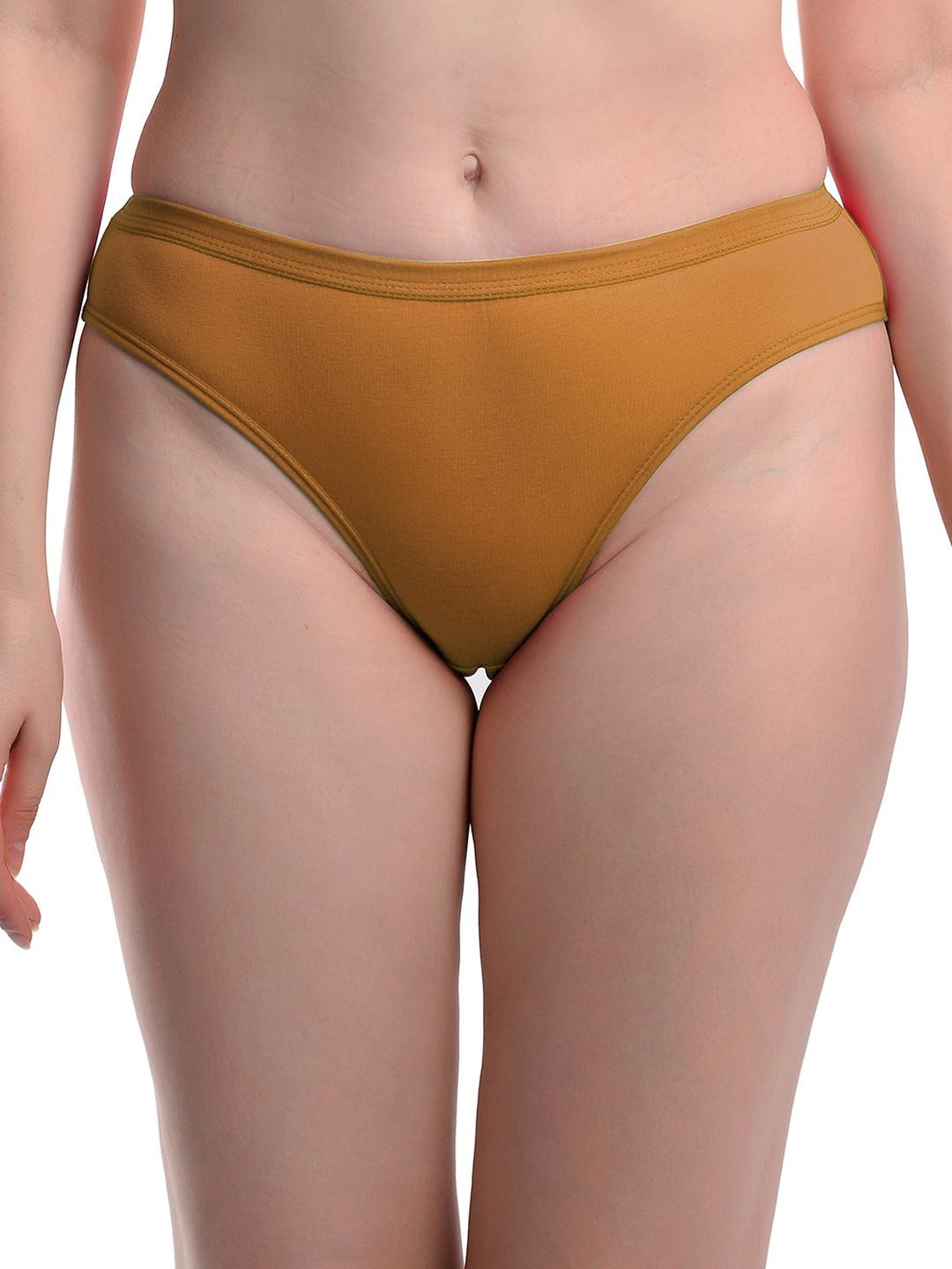 Samvar Mid Rise Hipster Brief B-PL-Panty_Yellow_XS