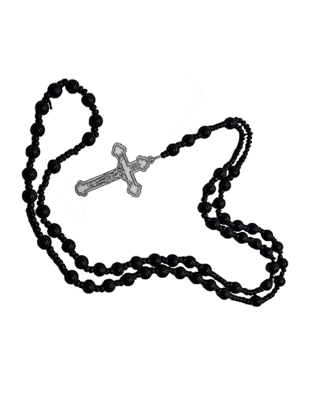 Dynamic Retail Global Men Black Jesus Cross Chain