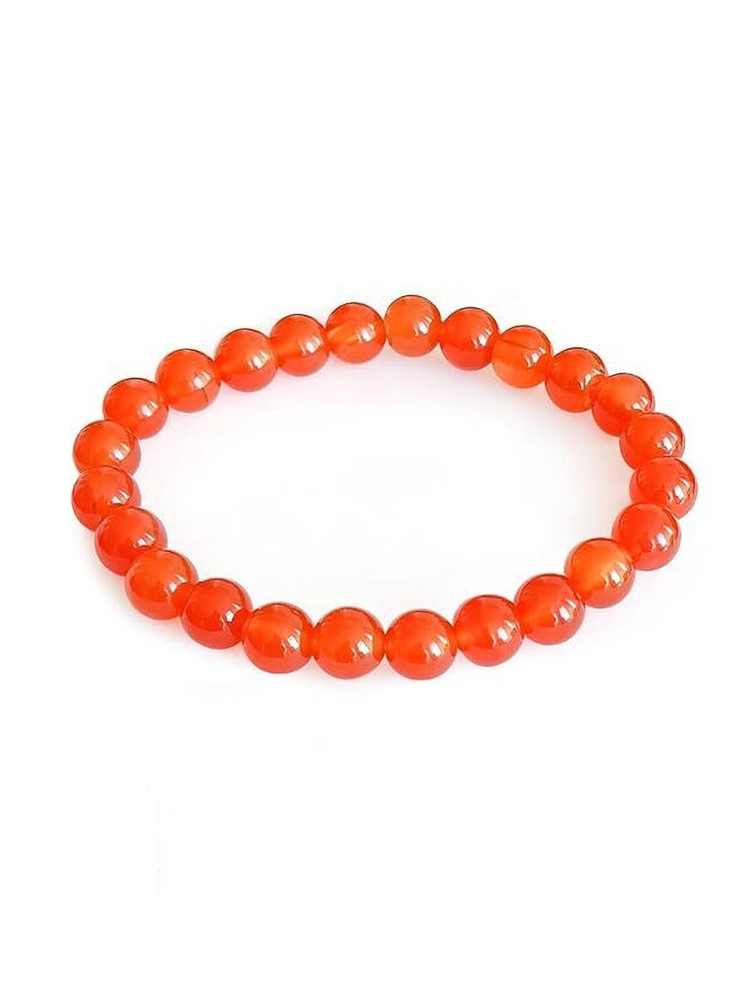 VIBESLE Unisex Carnelian Beads Bracelet