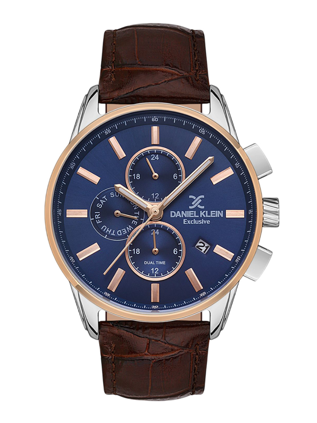 Daniel Klein Exclusive Men Solid Round Tang Regular Analogue Watch - DKX.1.13385-5