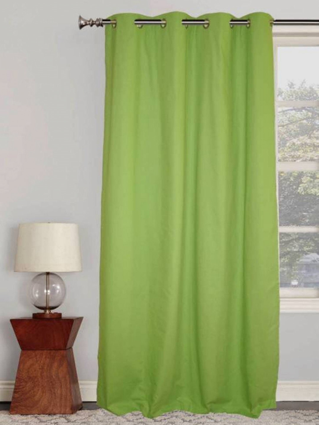 BELLA TRUE Green Window Curtain