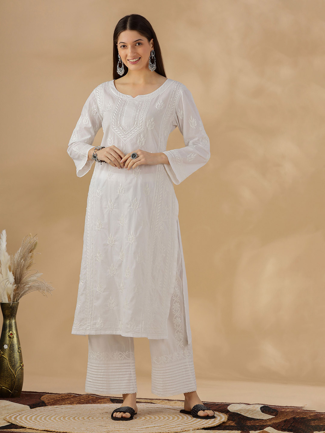 Club Loom Women Solid Festive A-Line Kurta
