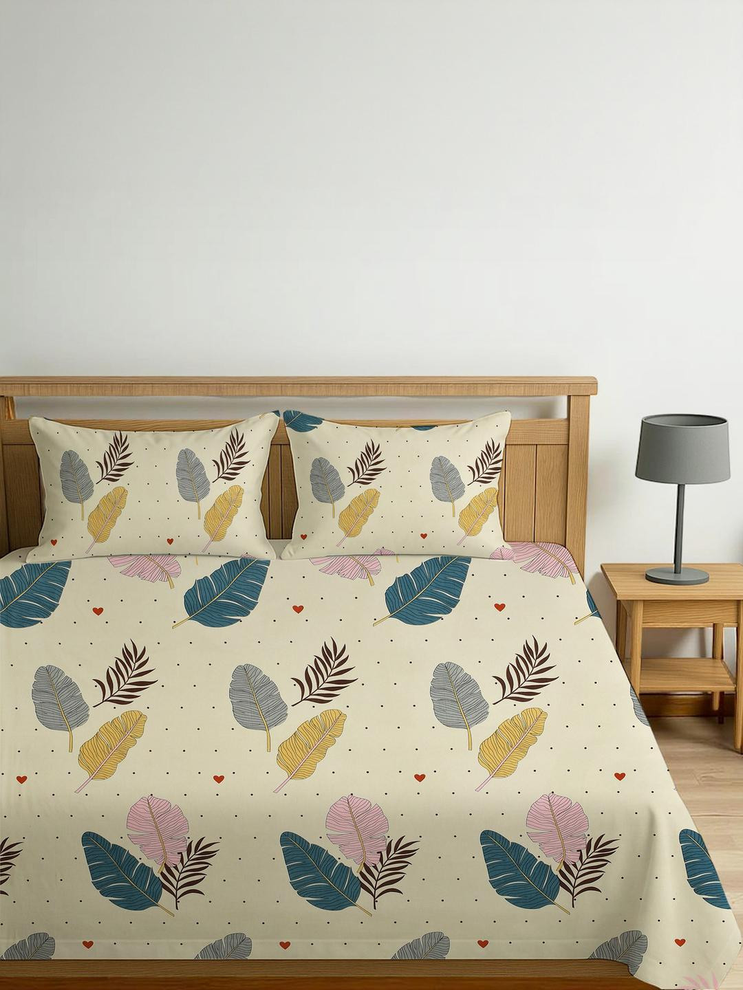 IVAZA Cream Bedsheets