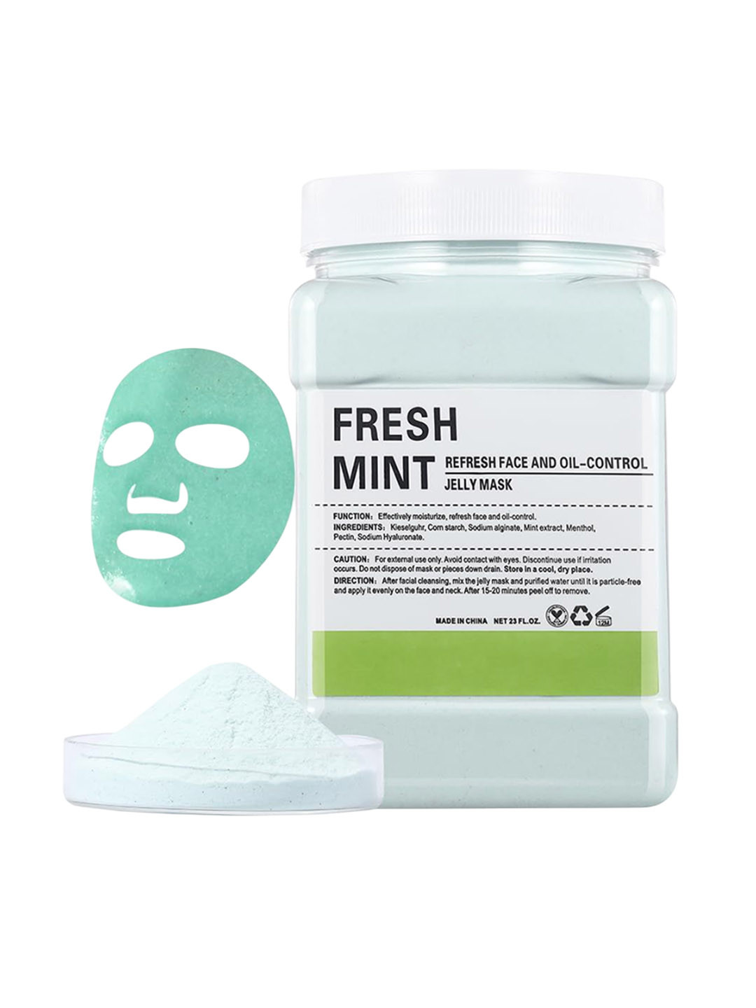 CEMA Fresh Mint Refresh Face & Oil- Control Jelly Mask - 650 g