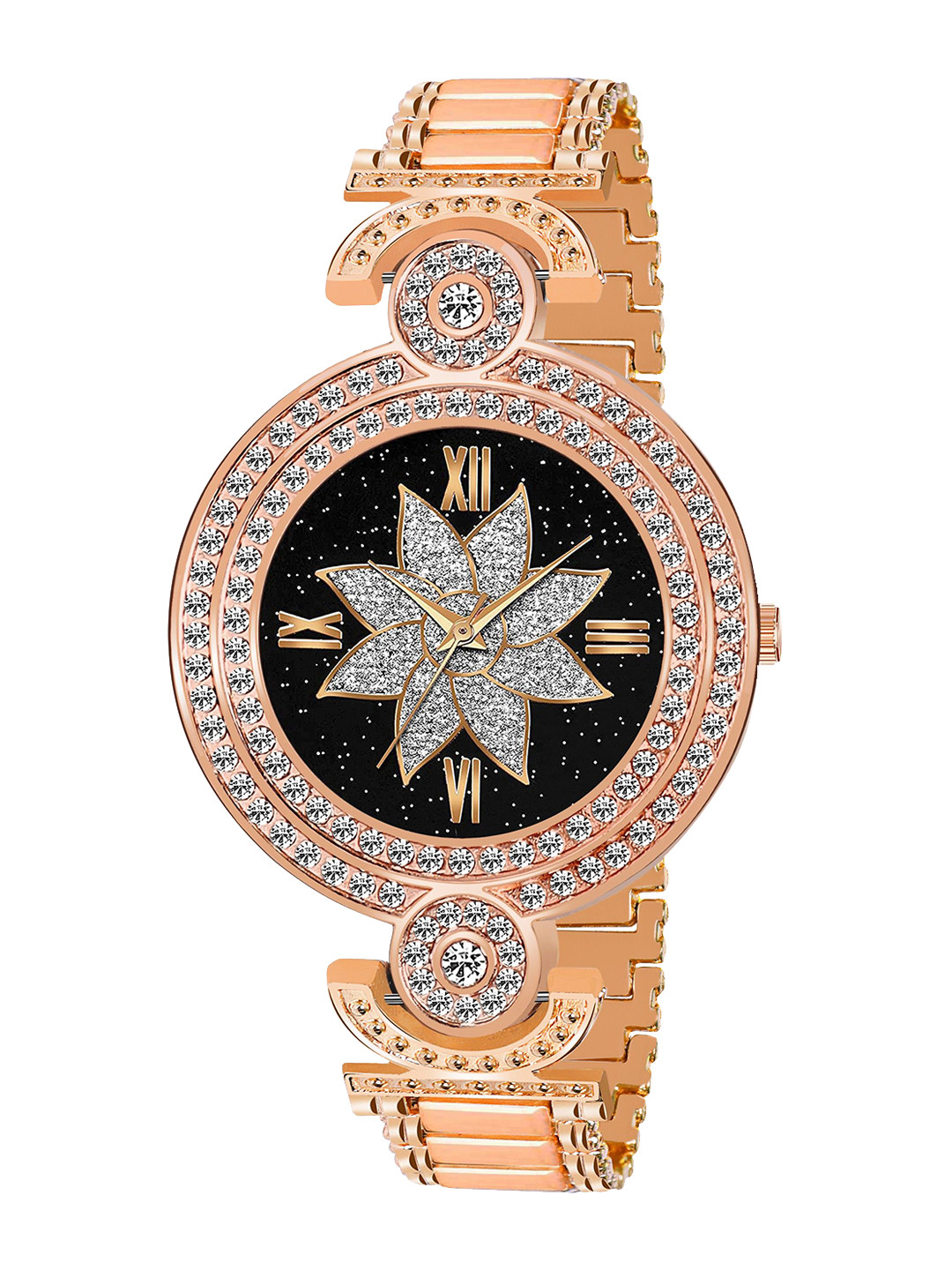 Gopal Shopcart Unisex Embellished Analogue Watch - GR_101 Flower
