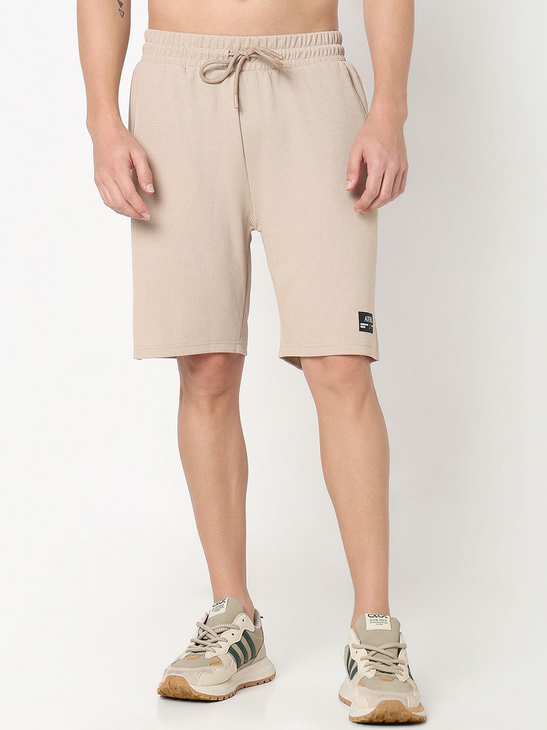 R&B Men Active Texture Regular Fit Shorts