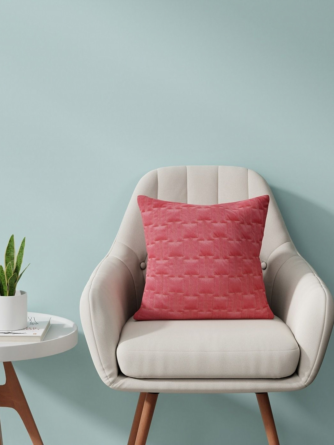 Bichauna Elegance Rust Geometric Square Cushion Covers