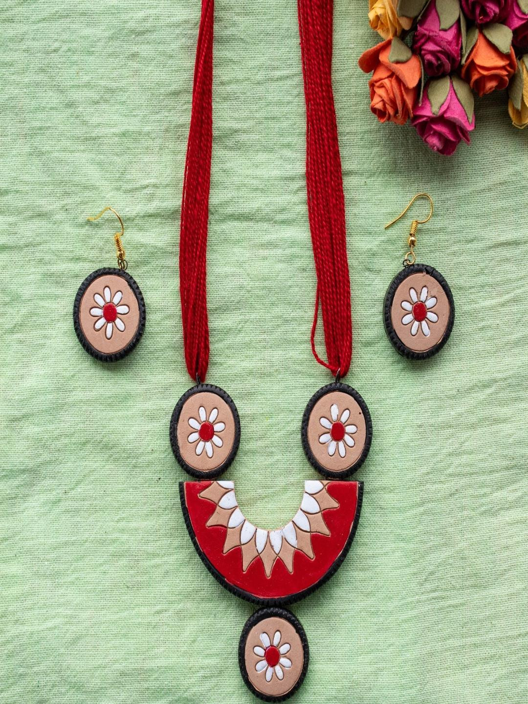 Terracotta Handmade jewellery Set for Women