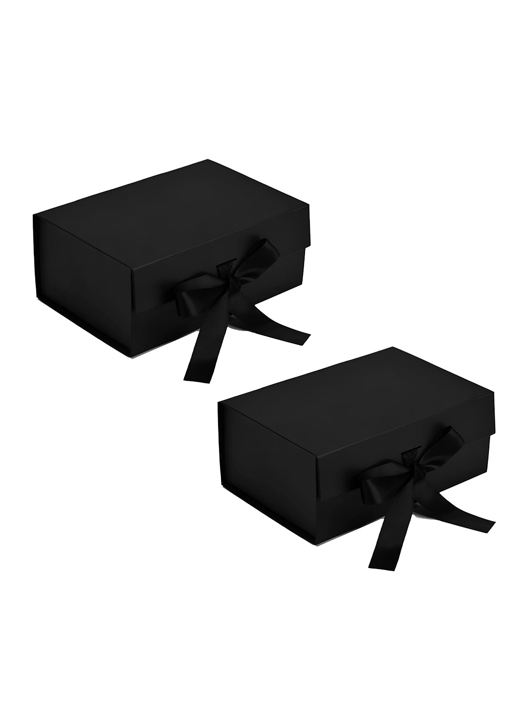 Special You 2-Pcs Black Cardboard Storage Packaging Box