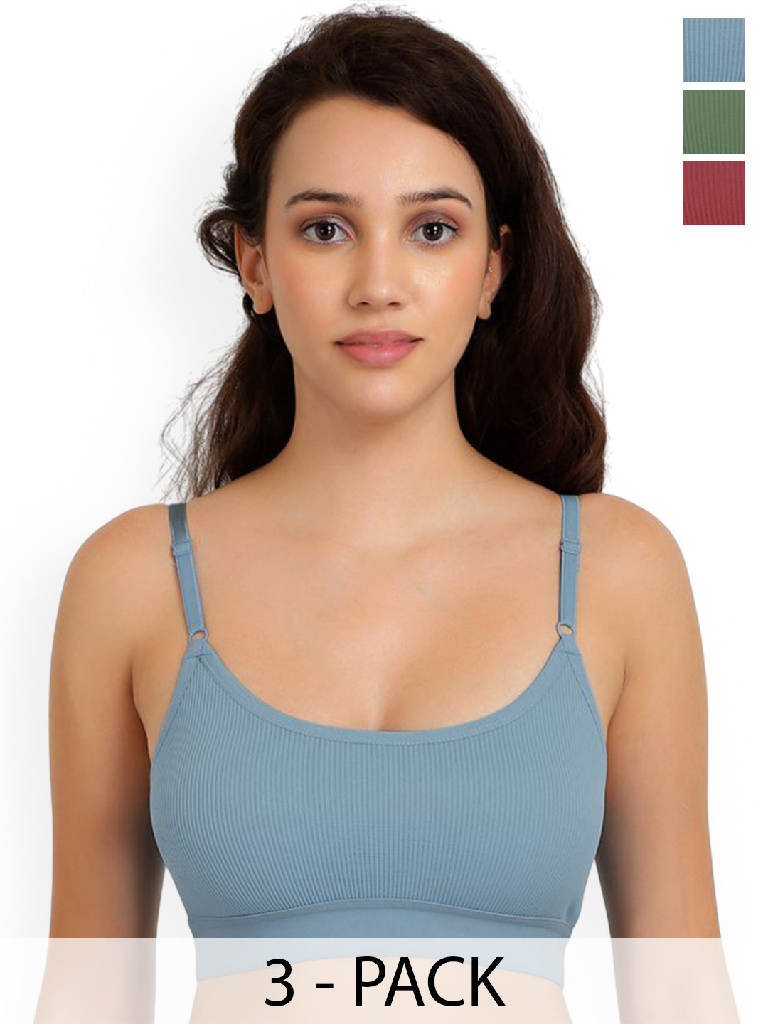 Samvar Pack Of 3 Non Padded Lingerie Sets B_Goma Set_M,B,G