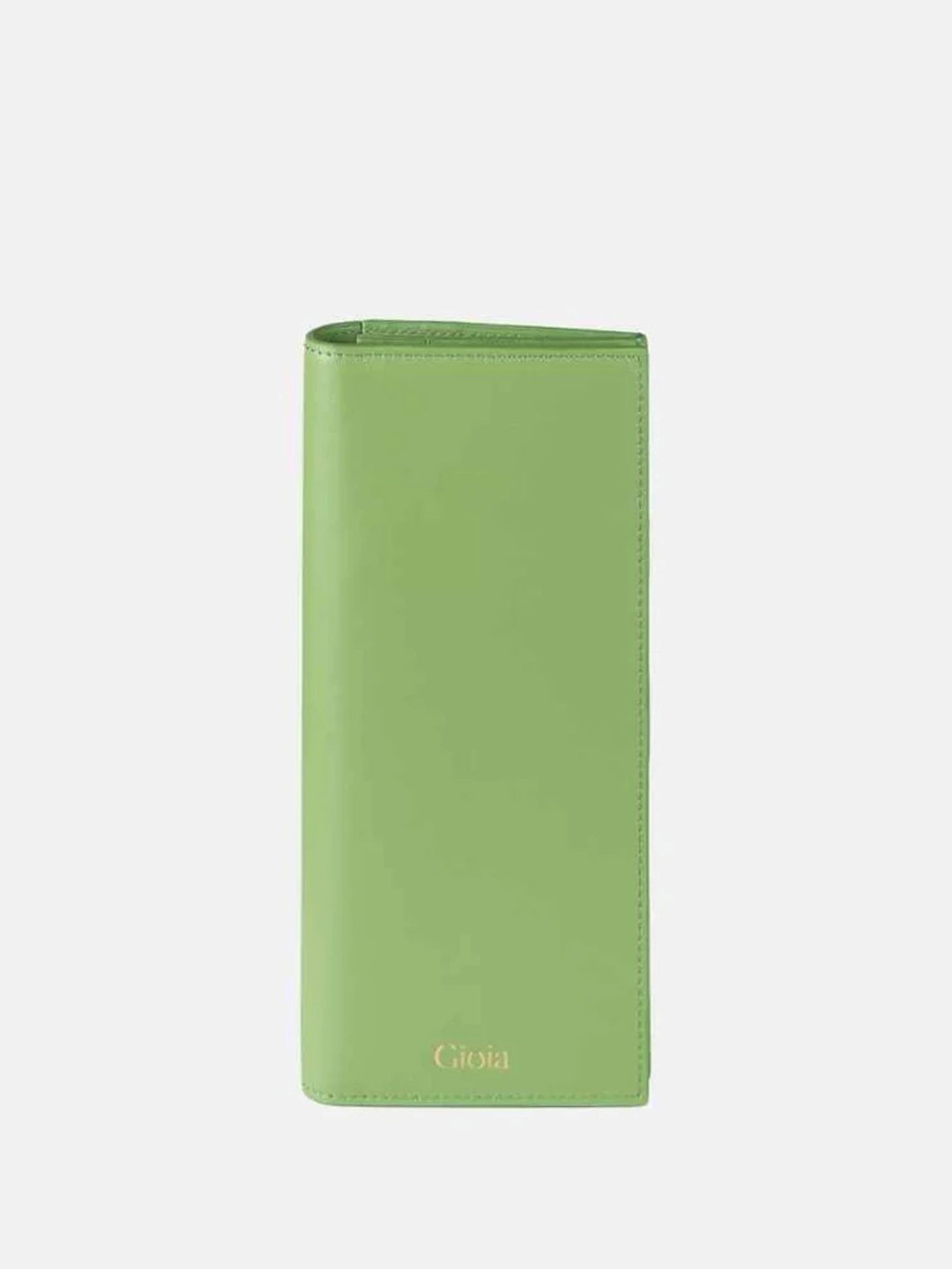 GIOIA Women Parrot Green Leather Juliet Slim Wallet with RFID