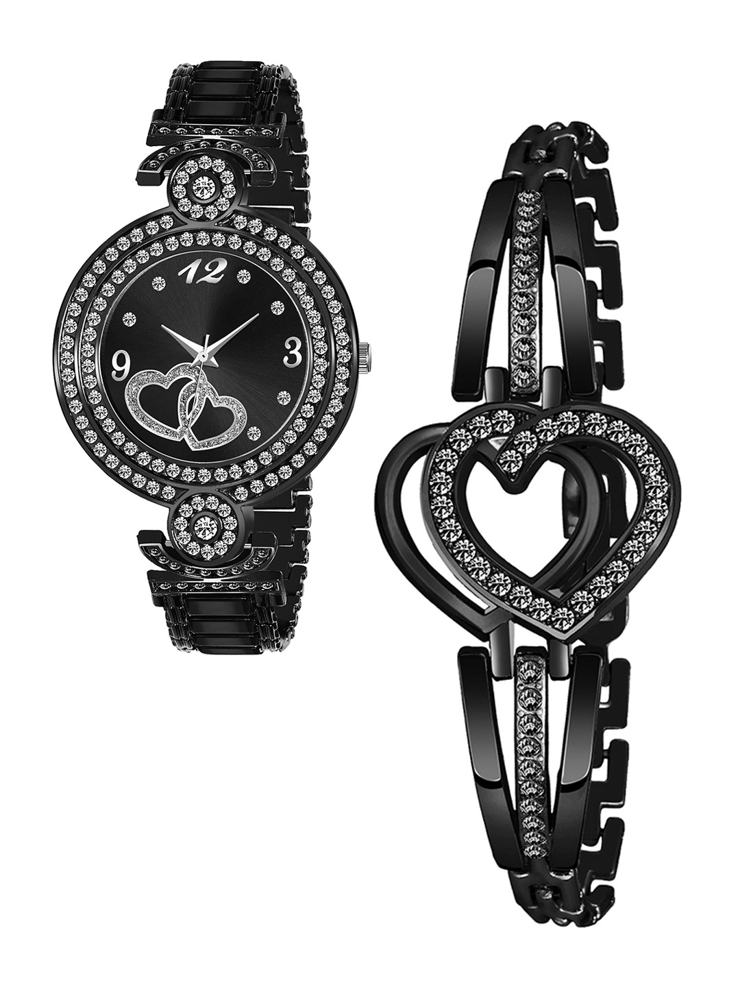 Gopal Shopcart Unisex Analogue Watch With Bracelet GR_104 Black