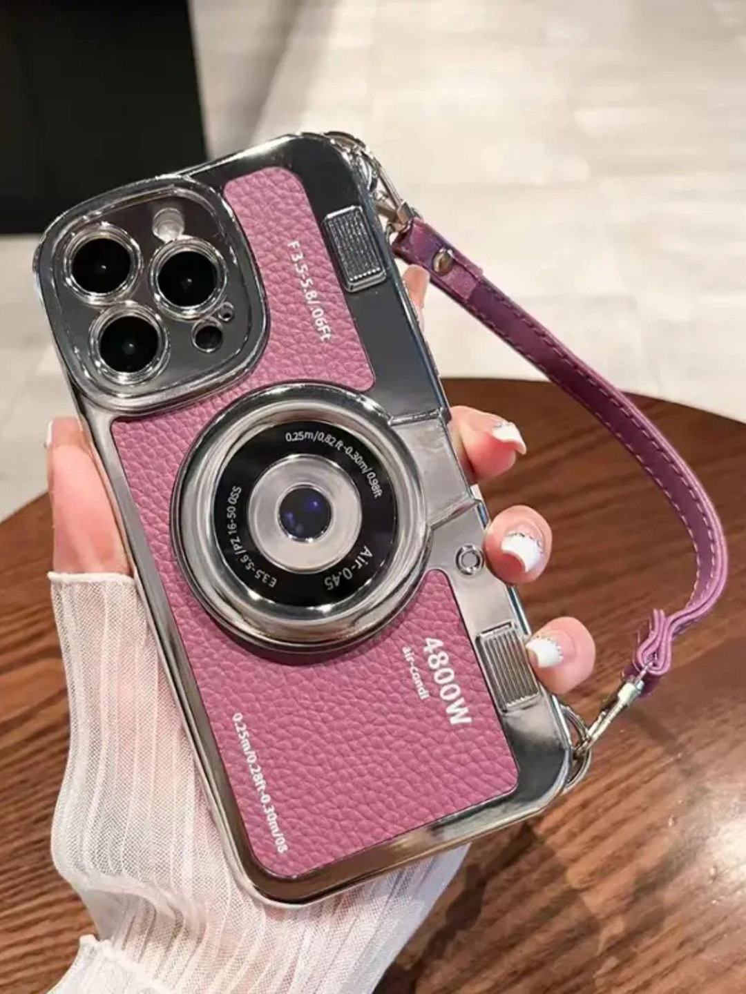 Luxury Kase Quirky iPhone 16 Pro Retro Vintage Camera Style Back Case Mobile Accessories