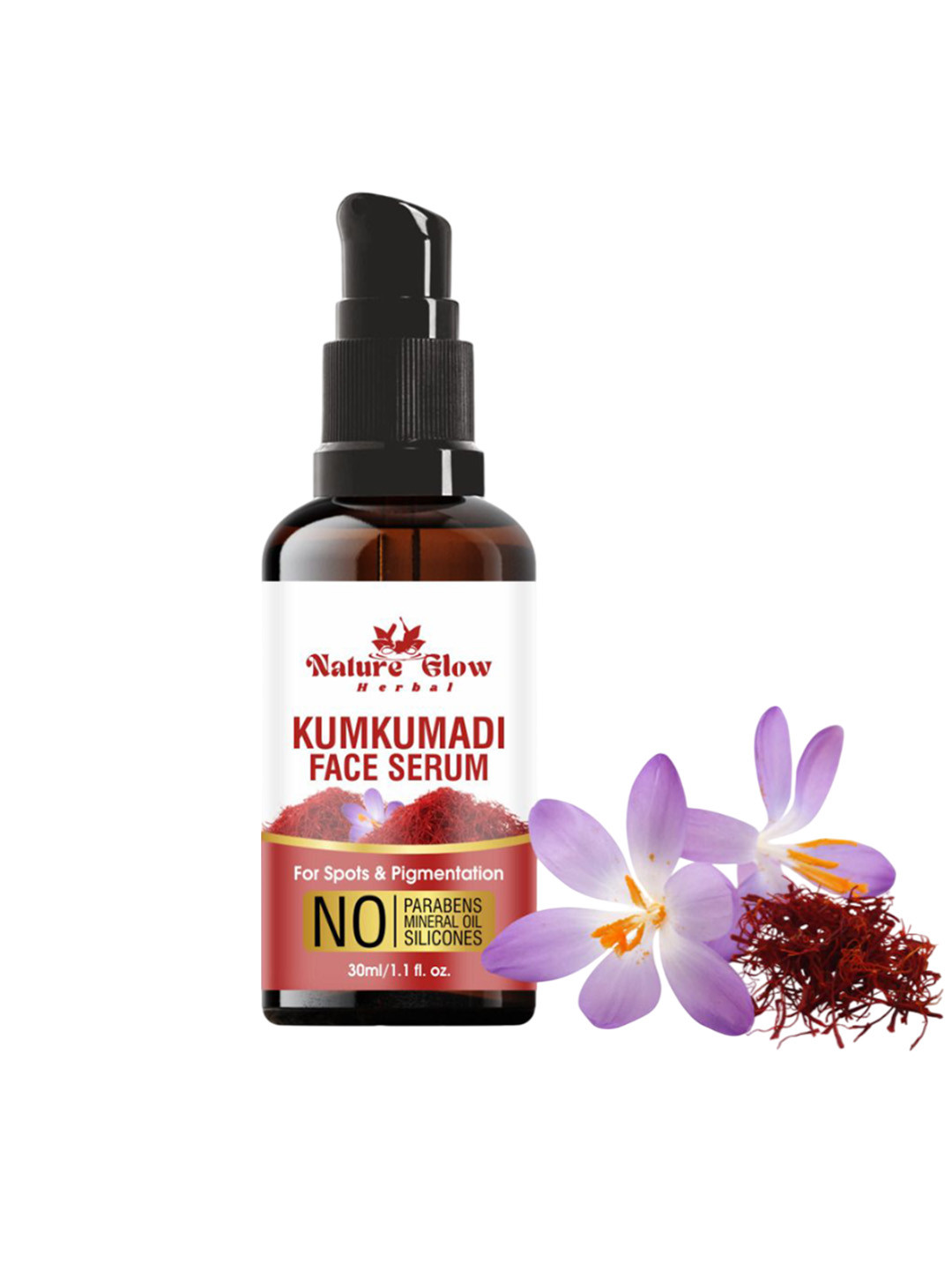 Nature Glow Herbal Kumkumadi Face Serum For Sports and Pigmentation - 30 ml