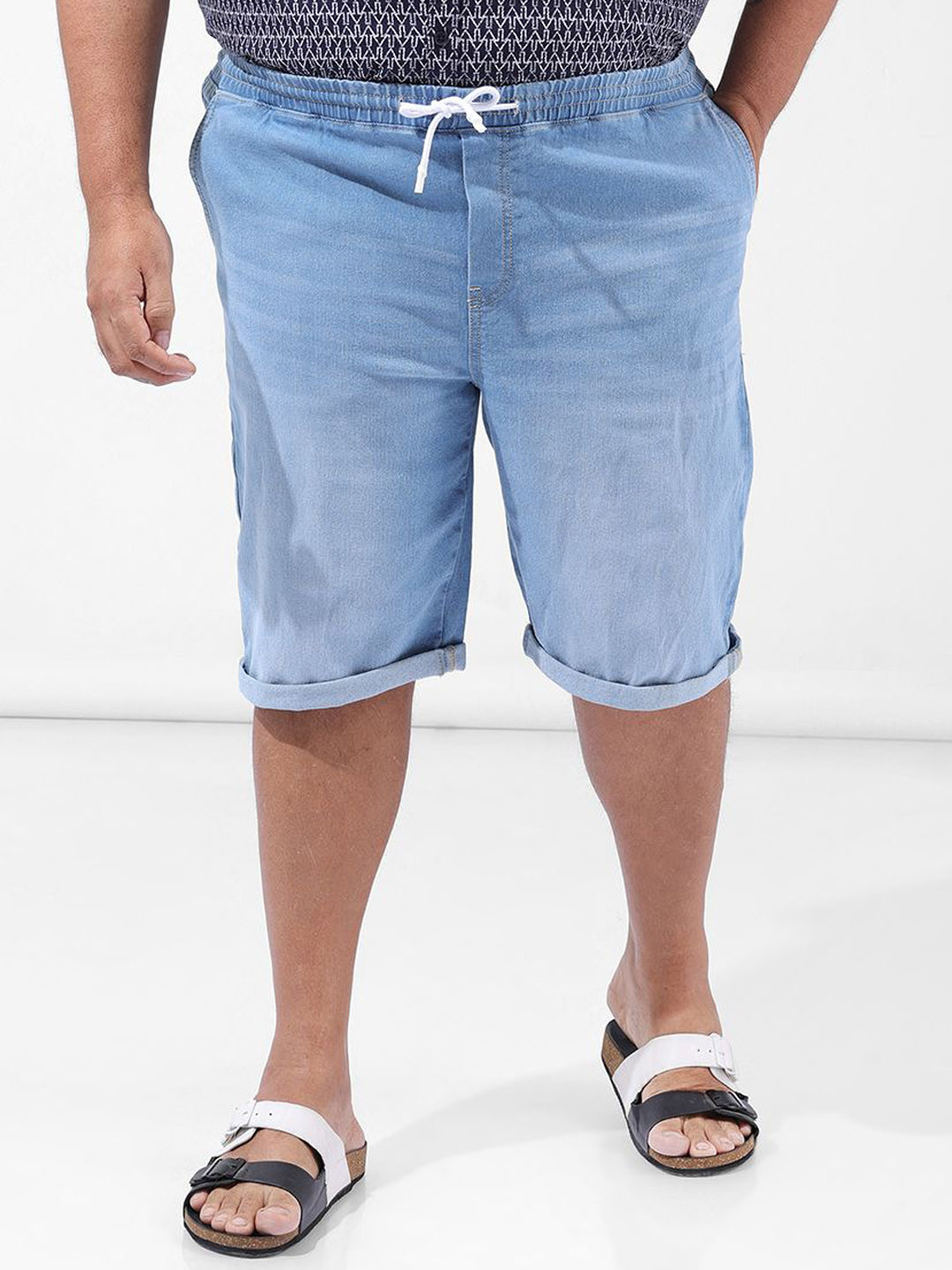 Hardsoda by The Indian Garage Co Men Denim Shorts