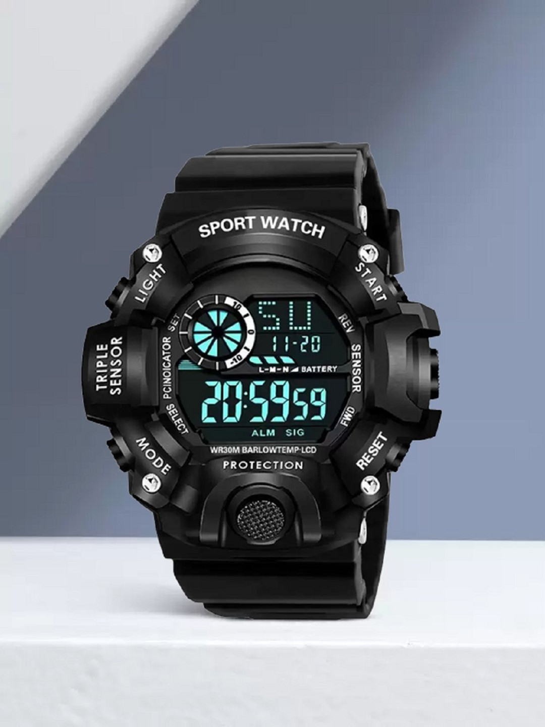 SELLORIA Men Solid Round Tang Regular Digital Watch