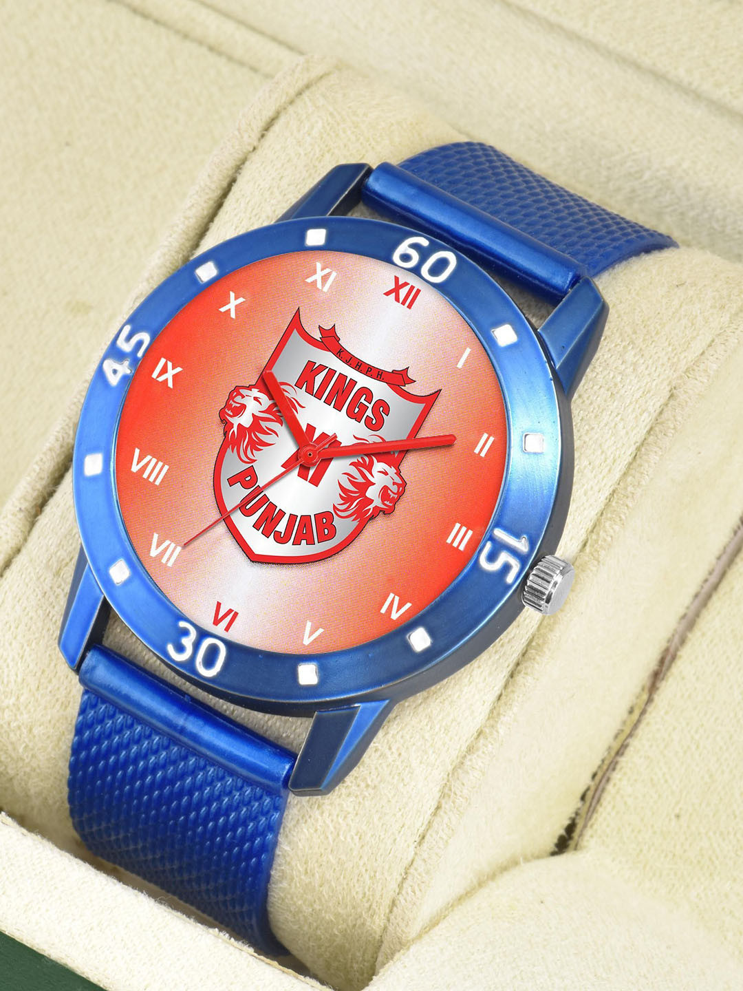 Gopal Shopcart Unisex Printed Dial & Textured Straps Analogue Watch KXIP_BlueAeviyo_Case